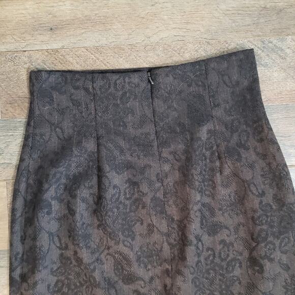 Yansi Fugel Skirt Womens Paisley High Waist Pencil Midi Career Corpcore Size 2 - Picture 2 of 12